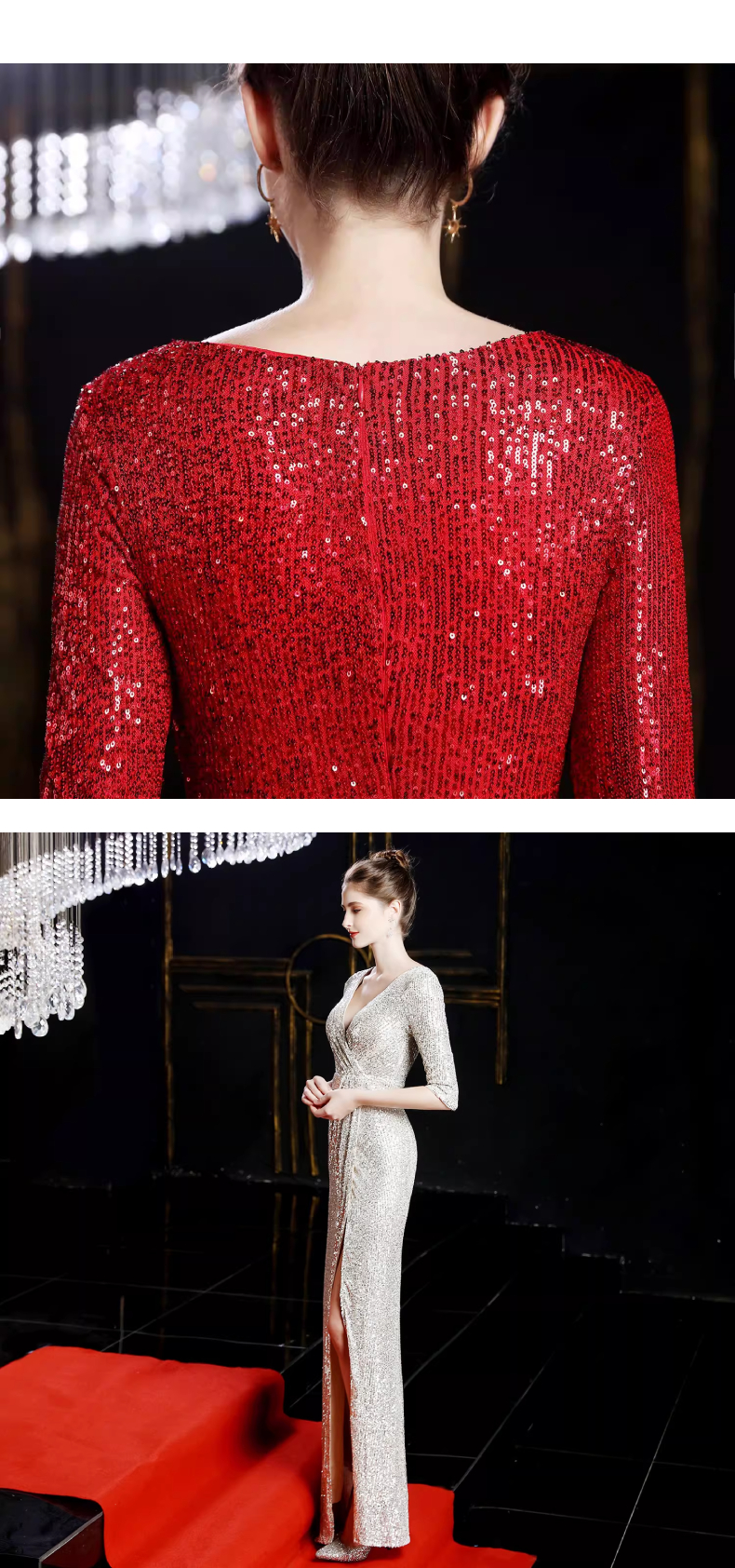 Đầm Dạ Hội Trung Niên Sang Trọng