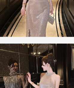 Đầm đuôi cá đầm dạ hội trung niên - VDH202 (2)