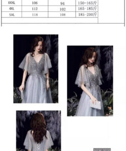 Mẫu đầm dạ hội trung niên đẹp - VDH208