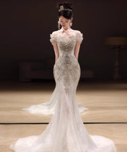 Váy cưới phong cách vintage cổ điển - VDH203 (2)