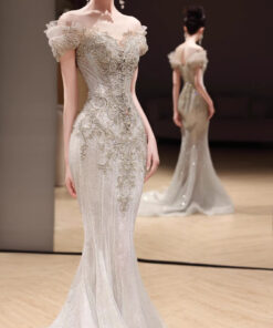 Váy cưới phong cách vintage cổ điển - VDH203 (2)