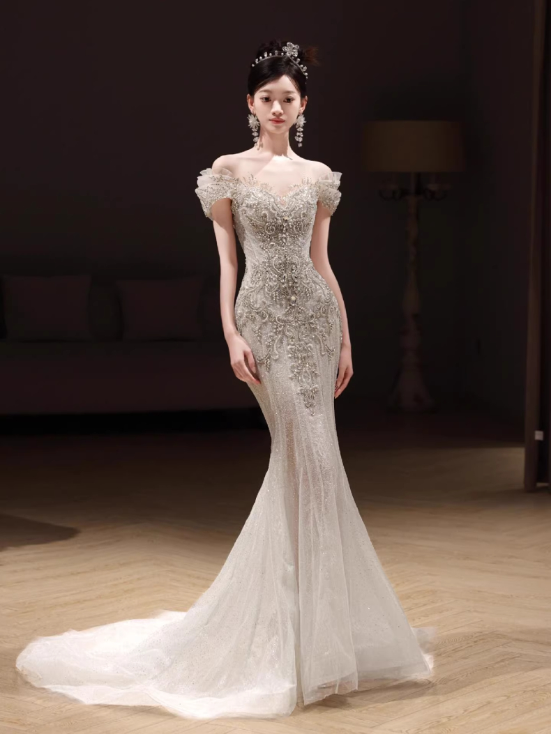 Váy cưới phong cách vintage cổ điển - VDH203 (2)