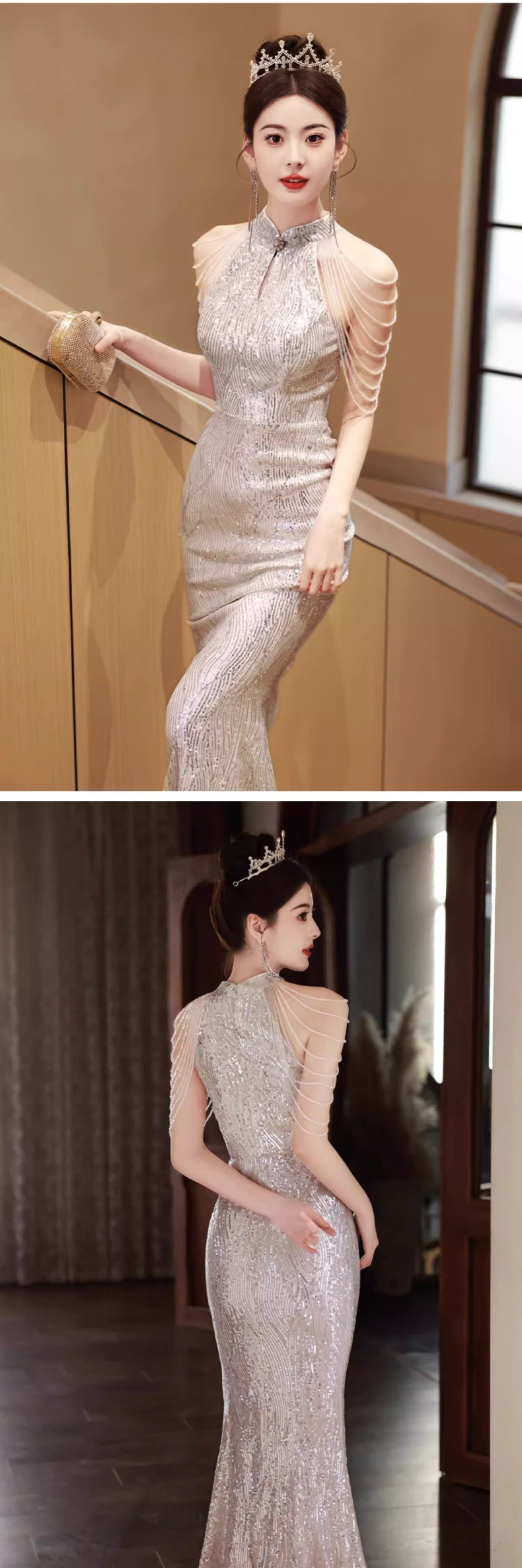 Đầm dạ hội cao cấp trung niên - VDH233 (3)