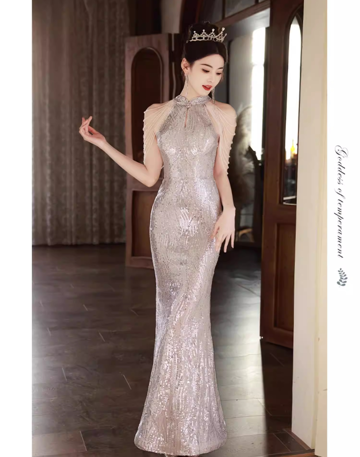 Đầm dạ hội cao cấp trung niên - VDH233 (3)