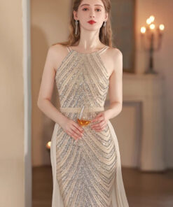 Đầm dạ hội đuôi cá cao cấp, sang trọng tinh tế dành cho nữ, phong cách độc đáo, thanh lịch và sang trọng, hoàn hảo cho các buổi tiệc - VDH247 (6)