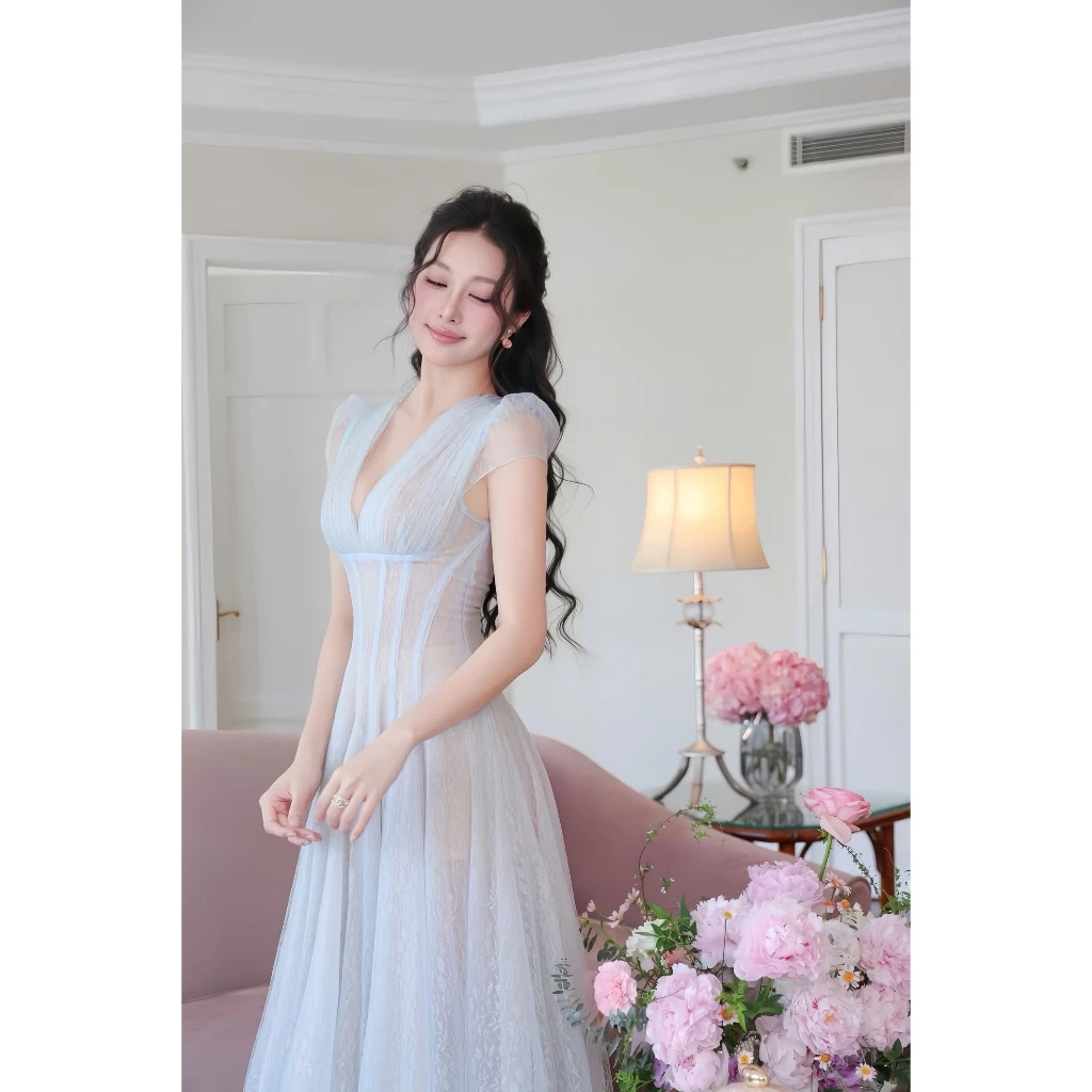 Đầm Ren Sang Trọng Dự Tiệc Akara Closet Y86 (Có Mút, 3 Lớp) Phù Hợp Mọi Không Gian Thiết Kế Tinh Tế - DHLK02 (6)