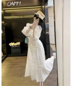Váy đầm Nữ OAMY dạ hội Đầm Maxi Tay Lỡ (6)